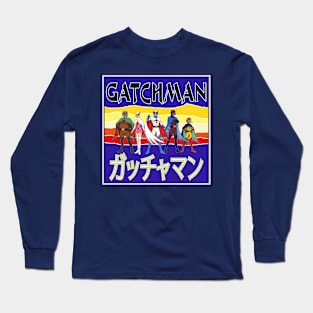 Battle of the Planets Gatchaman G Force Retro Cover Long Sleeve T-Shirt